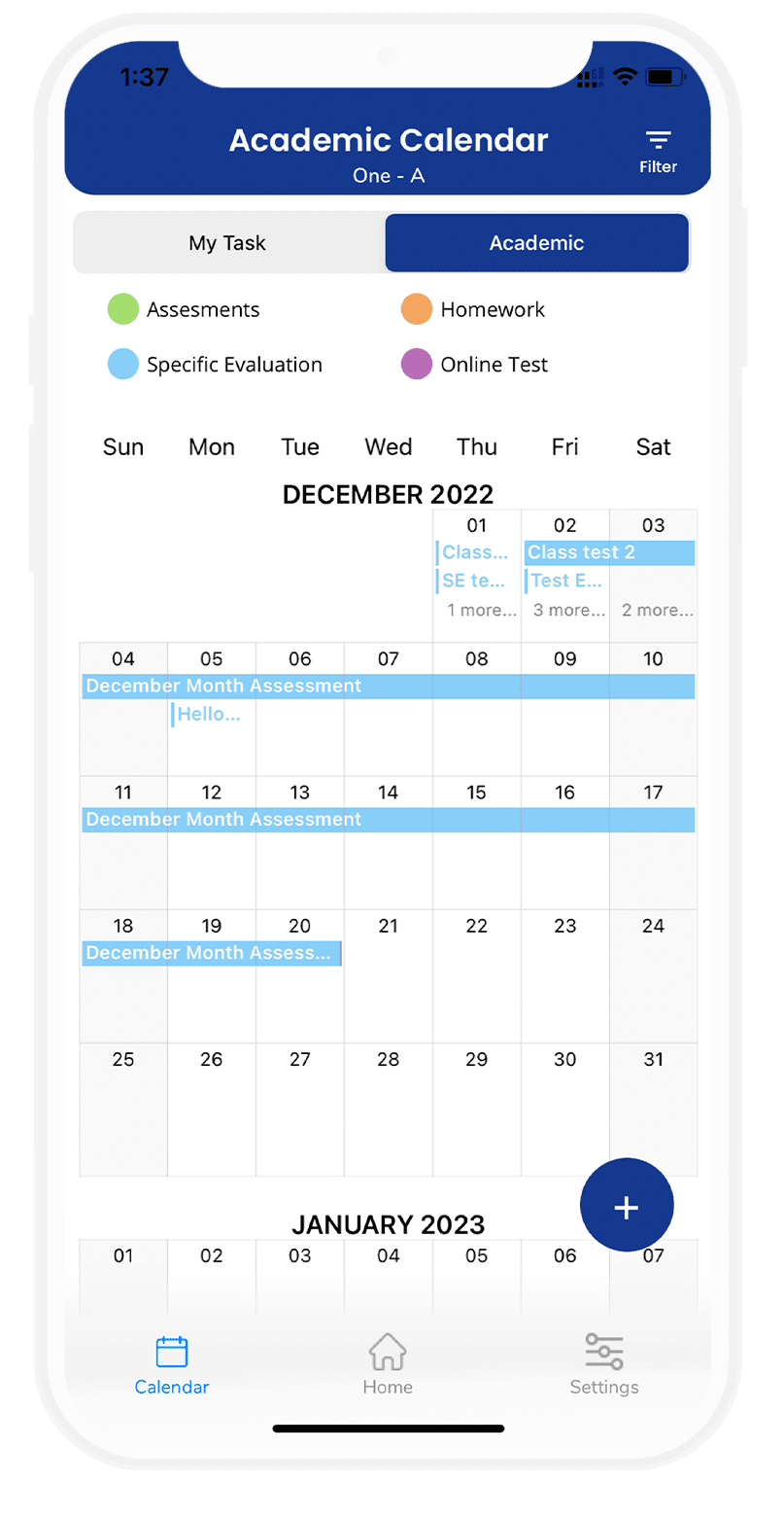 Acadmic Calendar